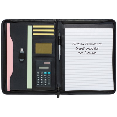 A4 Zipped Folder with Calculator