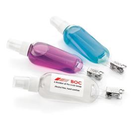 Promotional Alcohol Free Antibacterial Hand Gel on a Clip