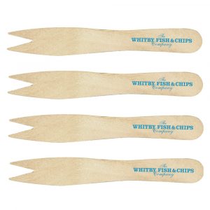 Wooden Chip Fork with your Logo