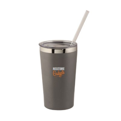 Promotional Coffee Cups with Straw Custom Printed