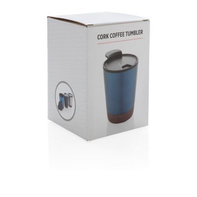 Promotional Cork Coffee Tumbler Engraved with Logo