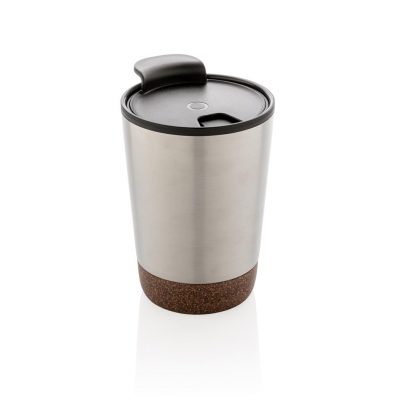 Promotional Cork Coffee Tumbler Engraved with Logo