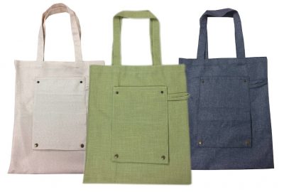 Promotional Hemp Fold-up Bags Custom Printed