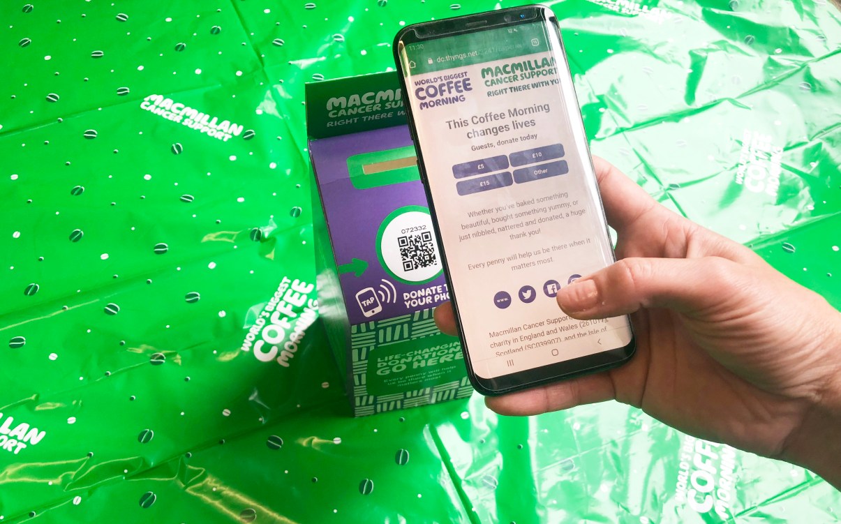 Working with Macmillan to bring cashless